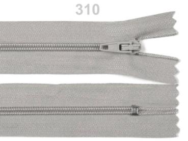 Reißverschluss Spirale 3 mm Länge 16 cm pinlock Beigegrau